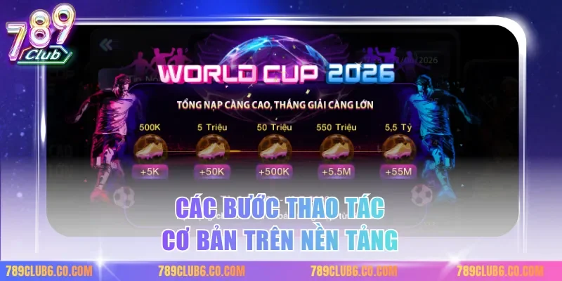 Các bước thao tác cơ bản trên nền tảng